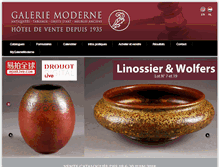 Tablet Screenshot of galeriemoderne.be